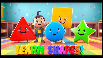 Learn Shapes with Music 🎶 Circle, Square, Triangle & More!