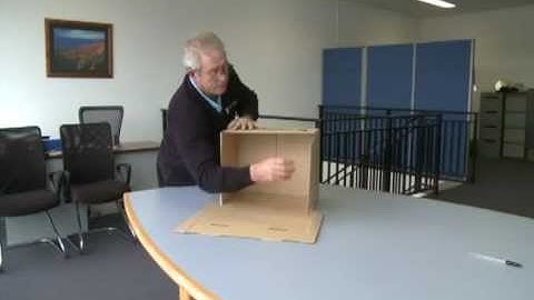 How to fold an archive box