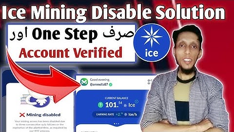 Mining Disable Ice Network | Ice Network New Update