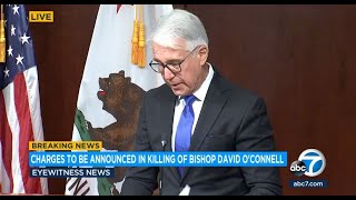 DA Gascón announces charges in shooting death of LA bishop