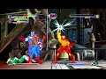 Marvel vs capcom 2  spidermancaptain americairon man  expert difficulty playthrough