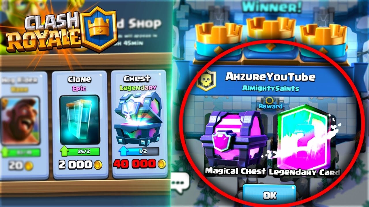 Legendary Card Drop Rate From All Chests Legendary Chest Shop Cycle In Clash Royale Youtube