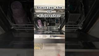 Starting the LG dishwasher #shorts