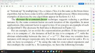 Decrease and Conquer - Insertion Sort