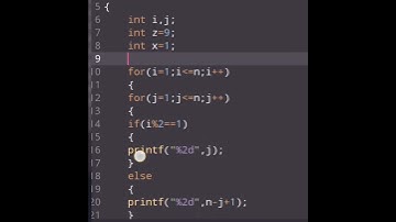 number pyramid in c #coding #youtube #shortvideo #cprogramming
