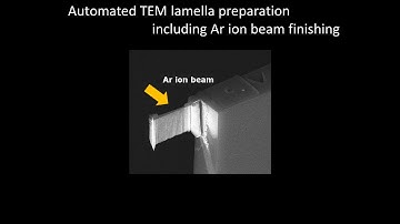 [Electronics] Automated TEM lamella preparation including Ar ion beam finishing