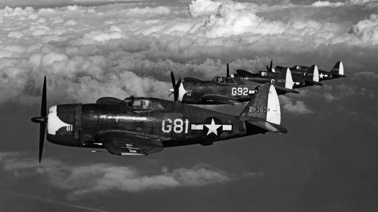 NIEMIECCY piloci śmiali się z P-47 THUNDERBOLT — dopóki jego osiem .50 nie zasypało ich gradem ognia