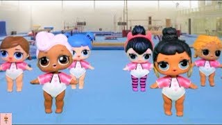 lol surprise dolls gymnastics class ep2