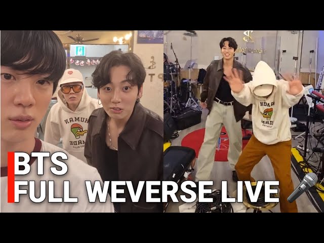 LIVE🔴 BTS rehearsal in full detail! Jin x Jungkook x J-Hope's