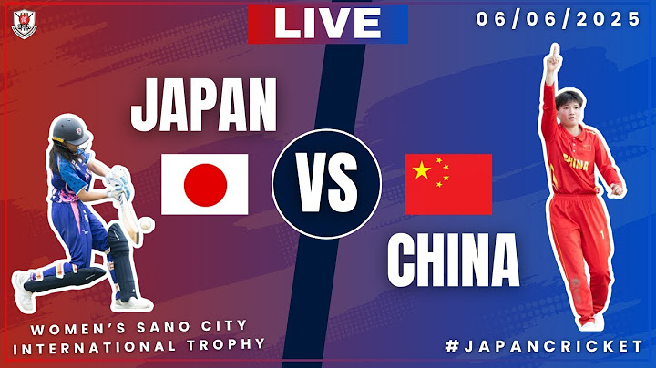 LIVE Women's Sano City International Trophy (T20)  ｜Japan vs China｜ June 6, 2025