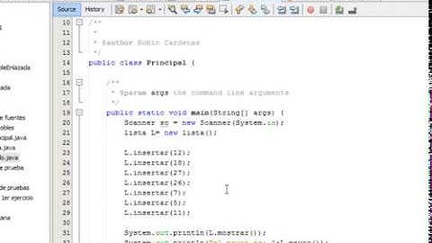 Ejercicio básico de listas dobles enlazadas