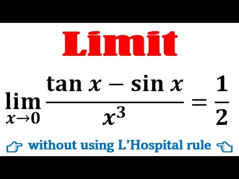 Limit tanx-sinx/x^3 as