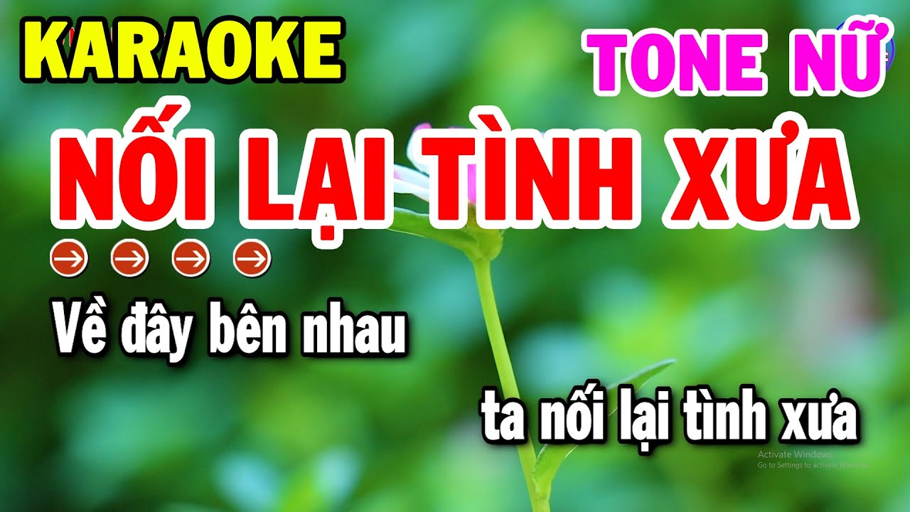Karaoke Nối Lại Tình Xưa Tone Nữ Nhạc Sống Cha Cha Dễ Hát 2025 | Kho Nhạc Karaoke