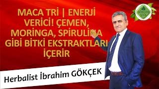 MACA TRİ | ENERJİ Verici! Çemen, Moringa, Spirulina gibi Bitki Ekstraktları İçerir
