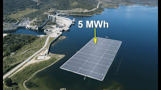 Floating power plant in the LARGEST reservoir in Portugal!