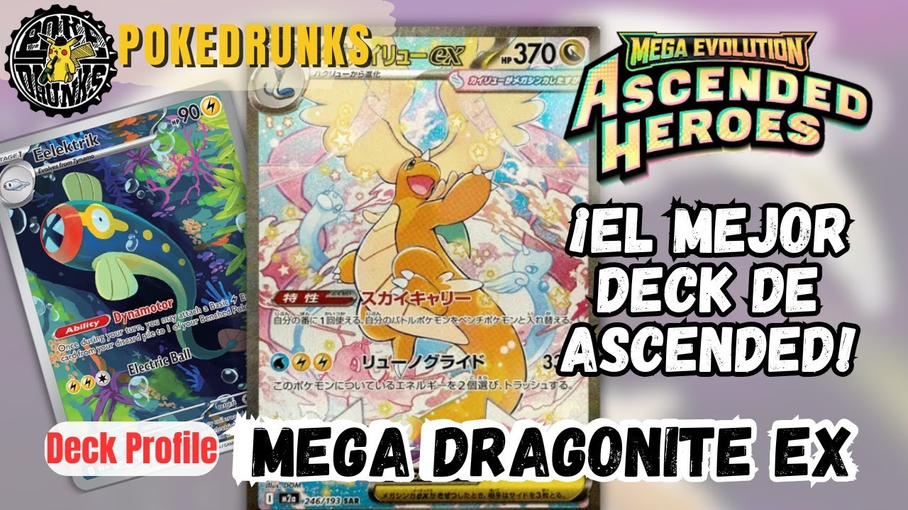 Pokemon TCG Ascended Heroes Mega Dragonite Ex Deck Profile | El mejor deck de Ascended Heores?