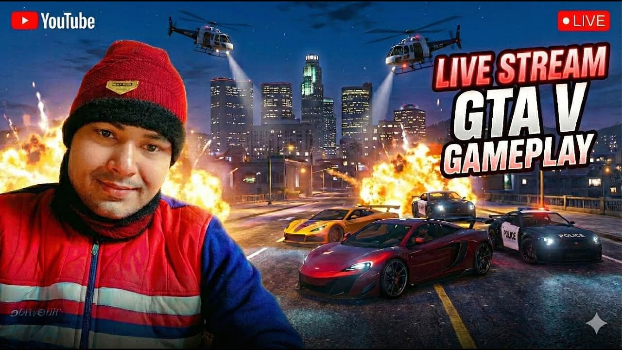 LIVE 🔴 LET'S PLAY GTA 6 😯 FOR FIRST TIME 😍 With Facecam 