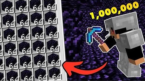 هل اقدر اجمع 1,000,000 حبه أبسيدين في ماين كرفت !!