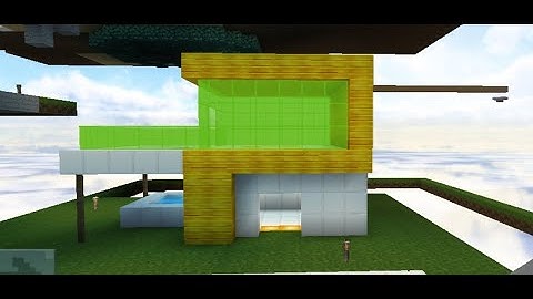 How to make modern house in Skyblock in blockman Go Fun With Star.