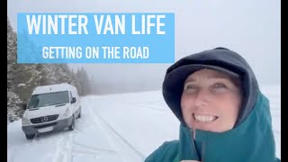 Winter Van life, snowboarding our way south!