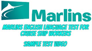 MARLINS TEST FOR CRUISE SHIP WORKERS | SAMPLE TEST VIDEO | SEAFARER DIARY