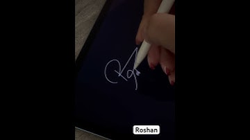 Signature Style”Roshan”✍🏻Comment your name! #signature#calligraphy#art