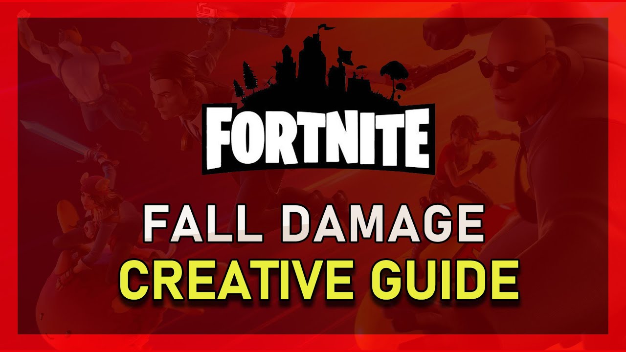 How to Turn Fall Damage OFF / ON in Fortnite Creative! YouTube