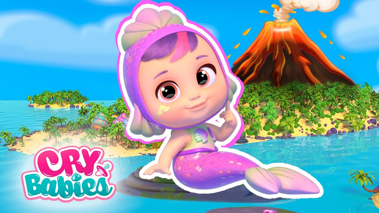 DON'T Wake Up The VOLCANO 🌋😱 TROPICAL ISLAND 🌴🐠 CRY BABIES 💦 MAGIC  TEARS 💕 CARTOONS in ENGLISH 