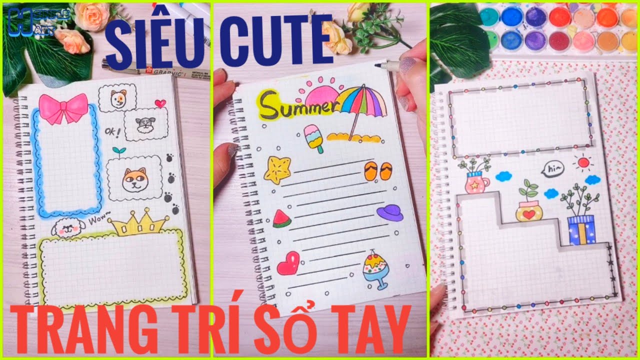 Vẽ hình trang trí cute, trang trí sổ tay dễ thương | Những ý tưởng ...