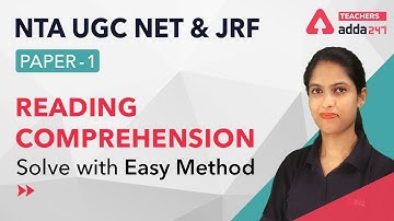 UGC NET Paper 1 | English | Reading Comprehension With Easy Method #2 | UGC NET Exam Preparation