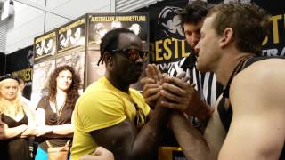 20140308 Supermatch: Rory Magnabosco Vs Alfred Caulker - Right hand Devon Larratt reffing