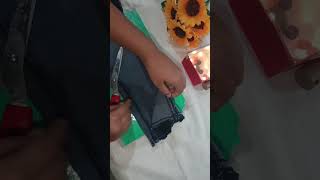 waste jeans to making stylish jeans 👖 #craft #diy