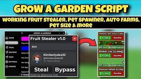 Grow A Garden Script Working Fruit Stealer, Pet Spawner, Auto Farms, Pet Size & More