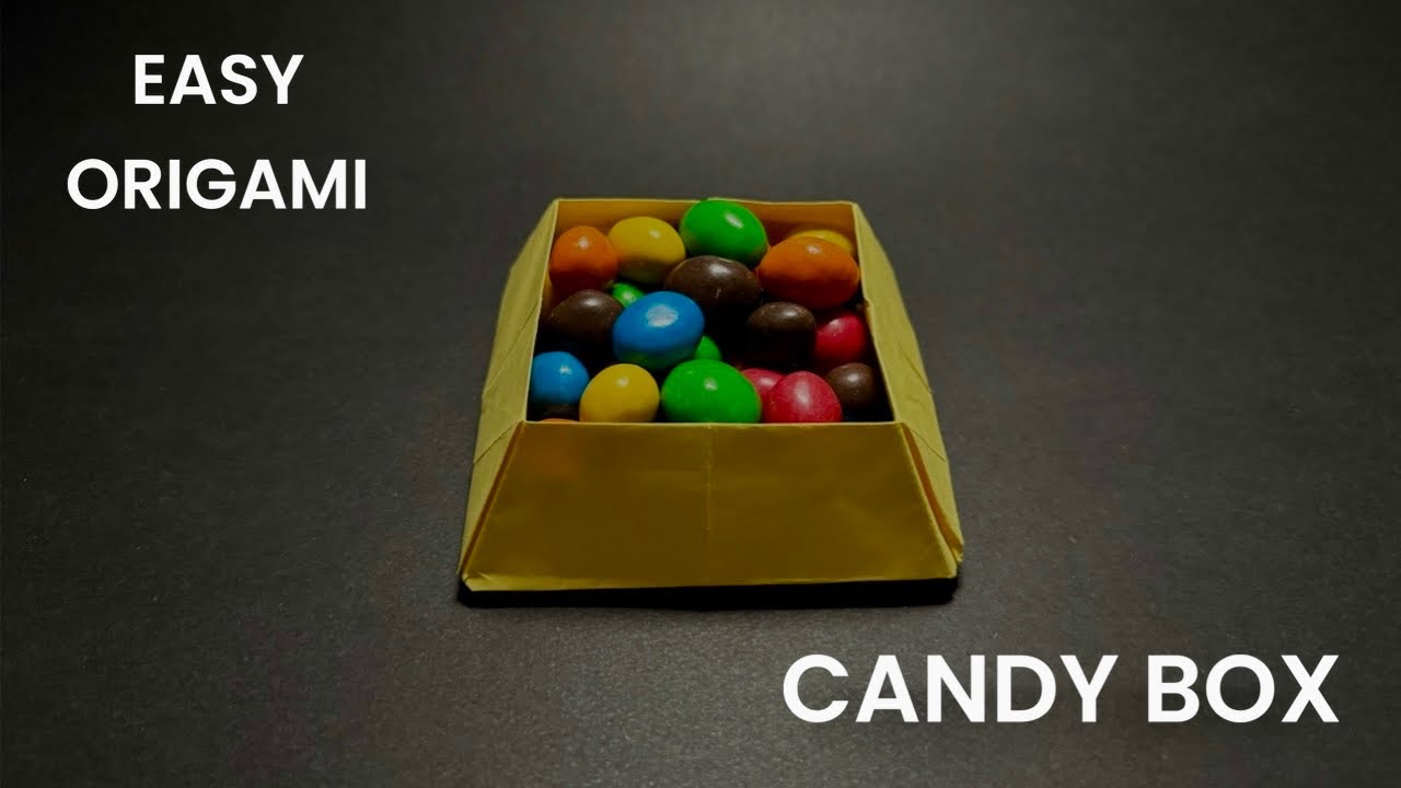How to Make a Candy Box Step by Step – Easy Origami Candy Box Tutorial ...
