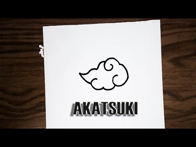 desenhando nuvem da akatsuki｜Pesquisa do TikTok
