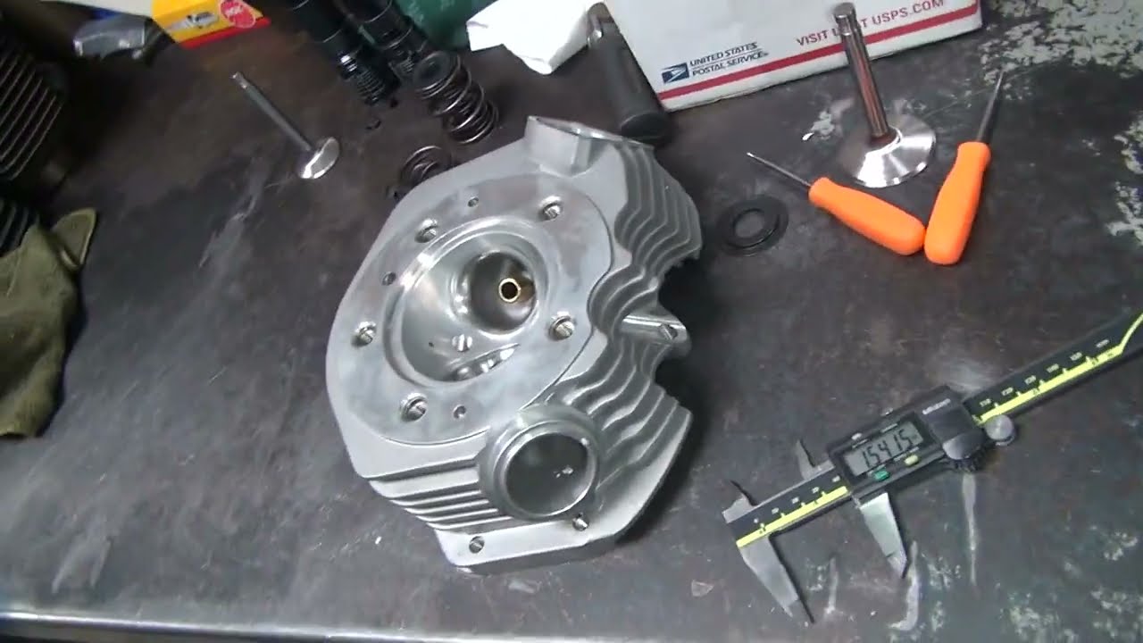 106 1976 98ci stroker shovelhead motor rebuild case repair flywheel