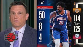 Joel Embiid is MVP Playoffs - Tim Legler on Embiid 50 Pts to carry 76ers def. Knicks 125-114 Game 3