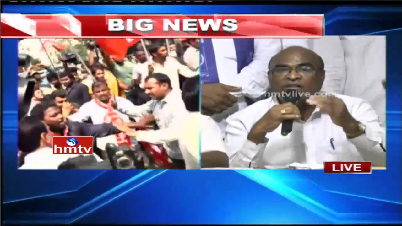 TJAC Leader Kodandaram Speak to Media over Dharna Chowk | HMTV