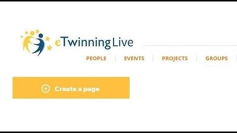 eTwinning Page creating