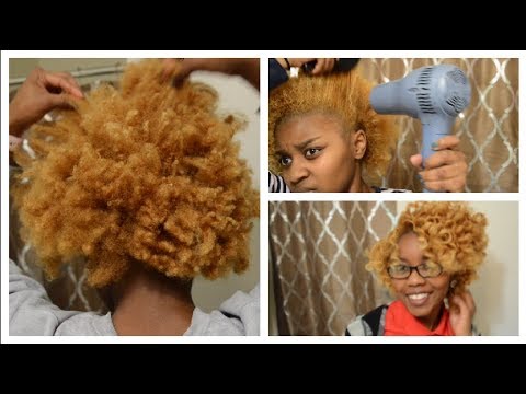 4c Hair No Problem Dry Hair Perm Rod Set Tutorial Youtube