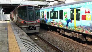 【4K】JR桜島線 桜島行き323系出発～西九条行きLS15編成到着（ユニバーサルシティ）