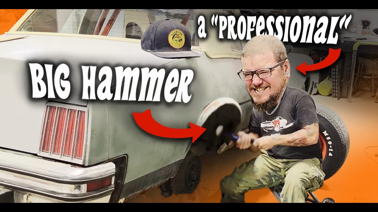 Так НЕ следует закатывать колесные арки (метод первобытного человека).