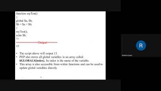 Unit III (Understanding Scope in PHP)