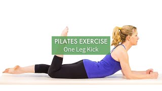 Pilates Exercise: One Leg Kick