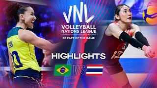 Thumbnail for 🇧🇷 BRA vs. 🇹🇭 THA - Highlights | Week 2 | Women's VNL 2024