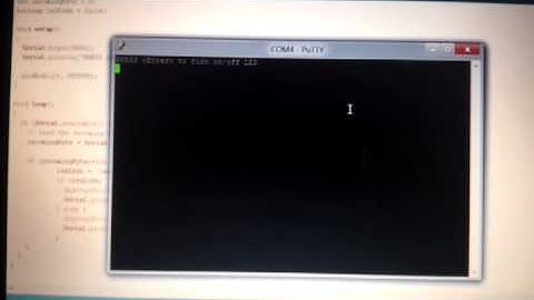 Arduino L.E.D. switching through serial port
