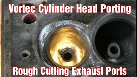 Vortec Cylinder Heads EXHAUST PORTING (Rough cutting, port shaping)