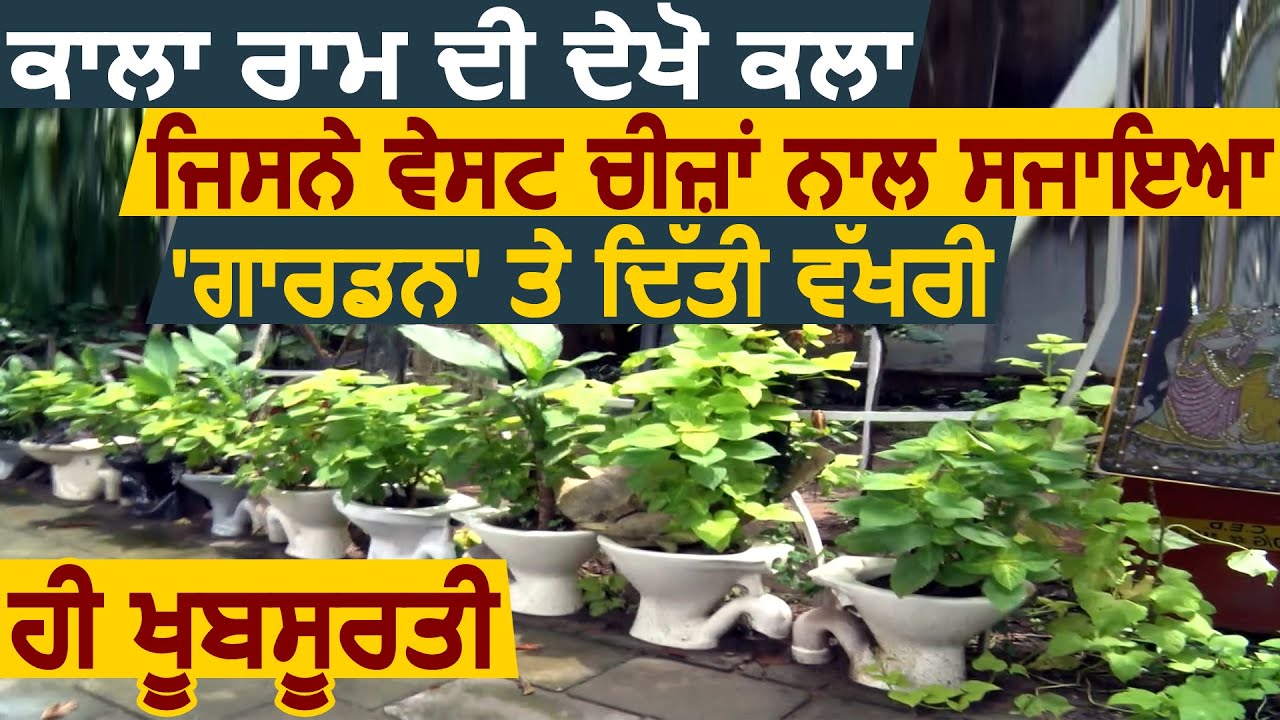 Exclusive: काला राम की देखिए कला,जिसने Waste चीजों से सजाया Gardan और दी अलग ही खूबसूरती