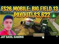 FS26 Mobile: Earning $3,622 on New Harvesting Contract Mission! | Jat Sahil Gaming 🚜💰