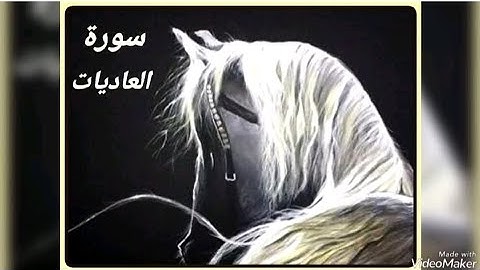 سورة العاديات مكتوبة برواية ورش بتلاوة مؤثرة